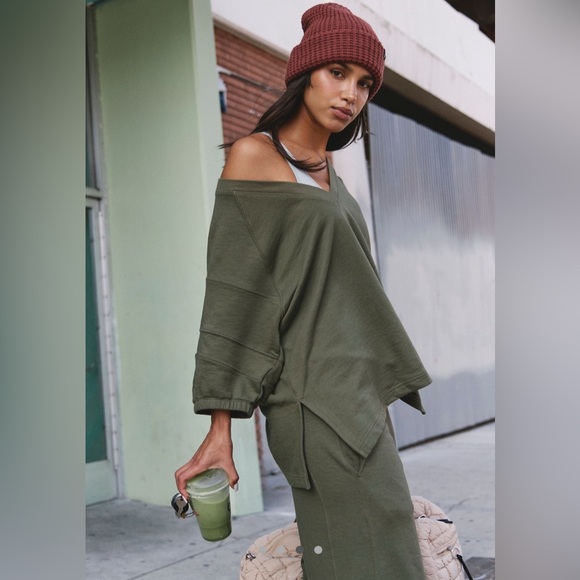 FP Movement x Free People Women's On the Run Set Olive Green Size Medium - Picture 3 of 14